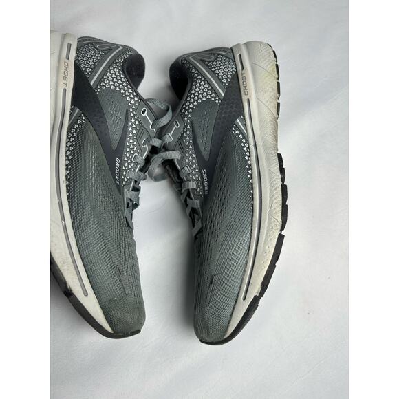 Brooks Ghost Men\'s Gray Running Sneaker Shoe Size 11.5 E067 wide(2E)